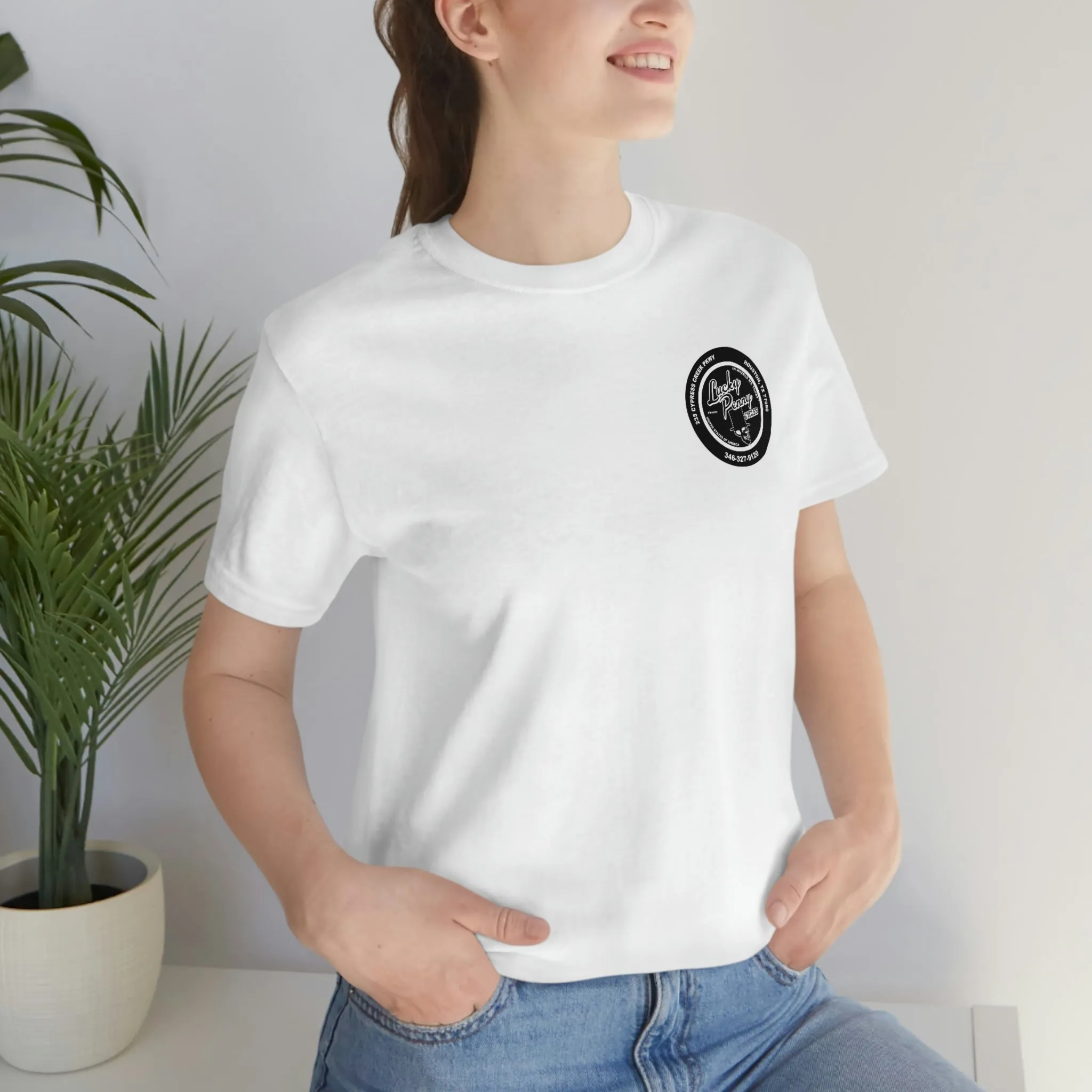 Lucky Penny Cycles Houston Skyline T-Shirt