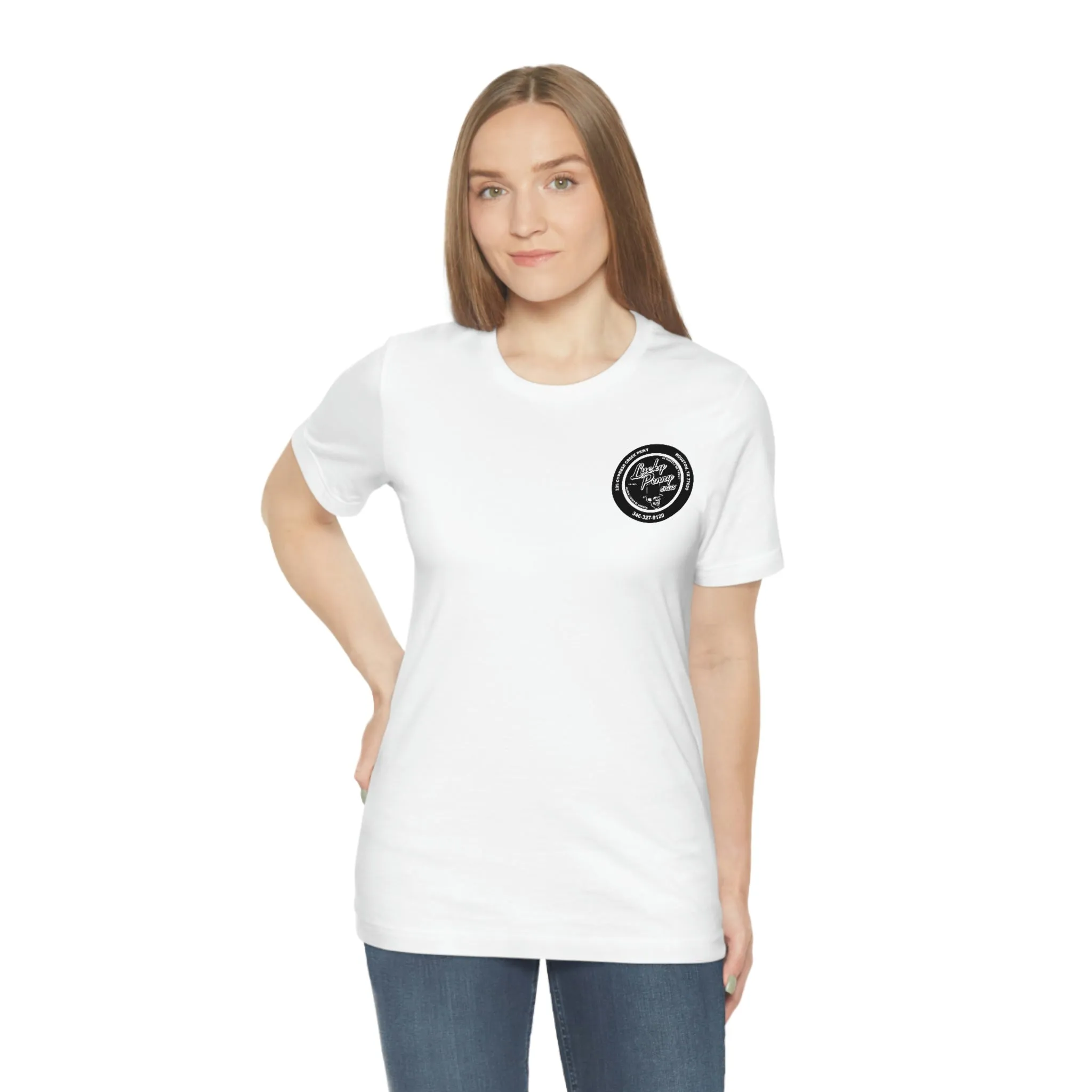 Lucky Penny Cycles Houston Skyline T-Shirt