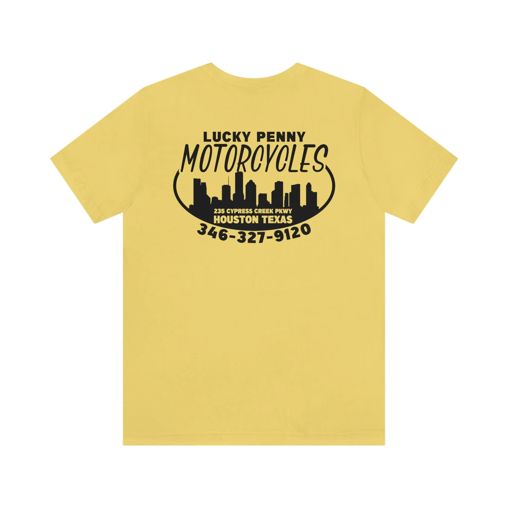 Lucky Penny Cycles Houston Skyline T-Shirt