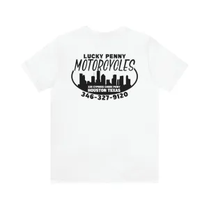 Lucky Penny Cycles Houston Skyline T-Shirt