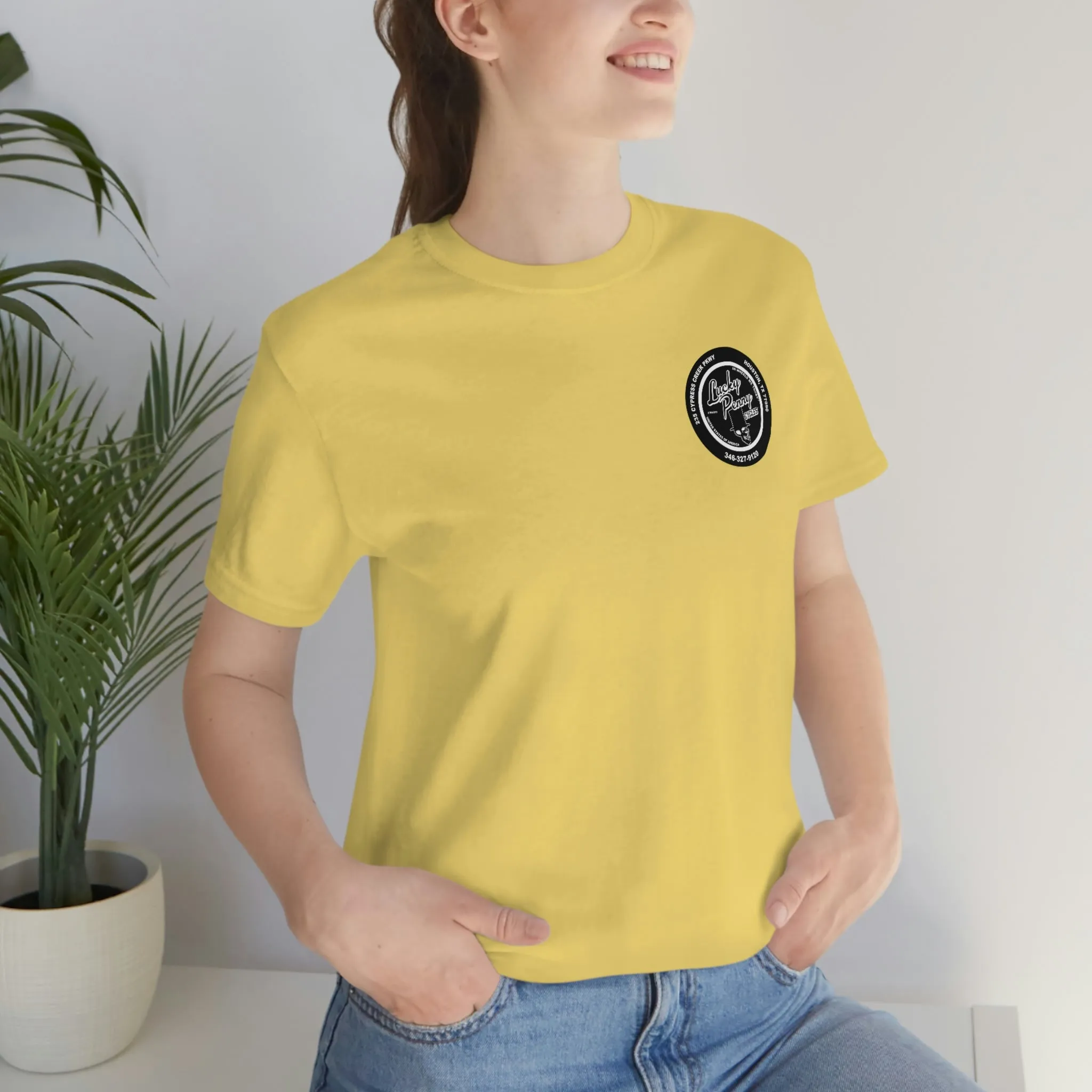 Lucky Penny Cycles Houston Skyline T-Shirt