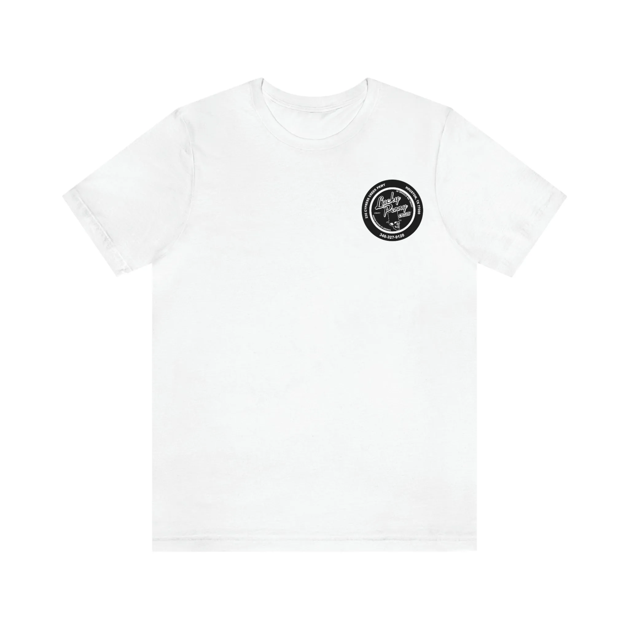 Lucky Penny Cycles Houston Skyline T-Shirt