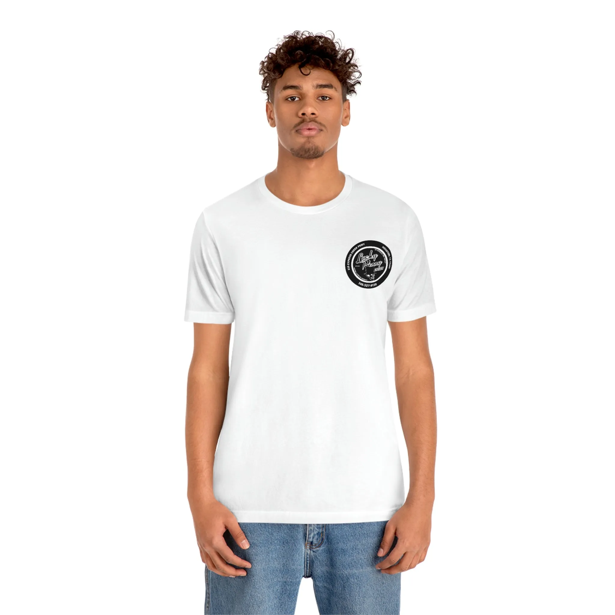 Lucky Penny Cycles Houston Skyline T-Shirt