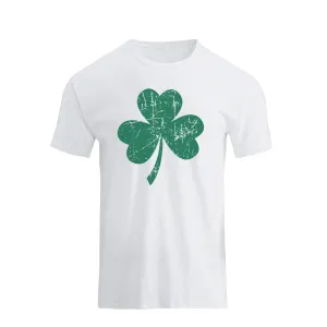 LUCKY SHAMROCK 100% COTTON GRAPHIC TEE