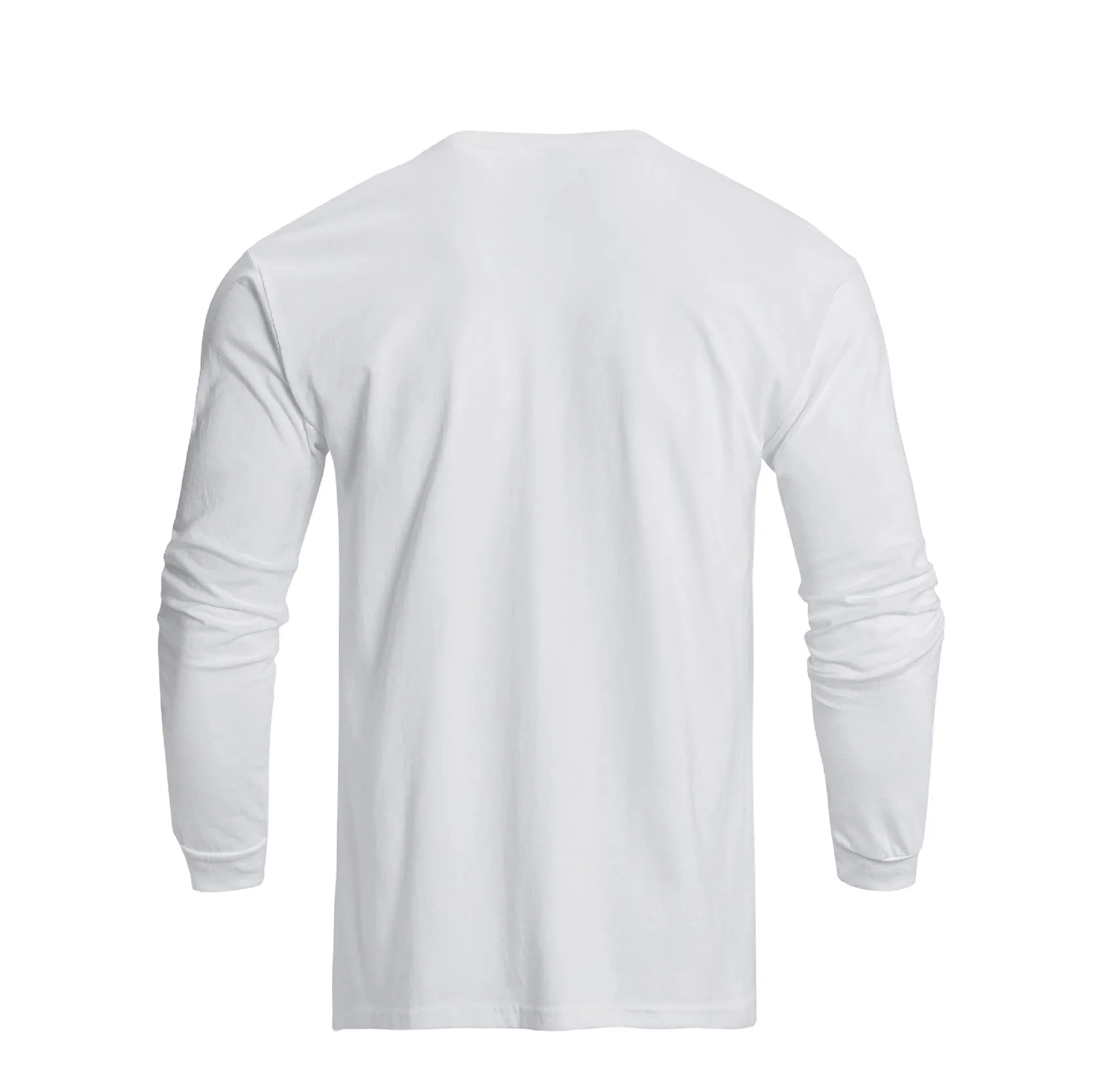 LUCKY SHAMROCK USA FLAG 100% COTTON GRAPHIC LONG SLEEVE T-SHIRT