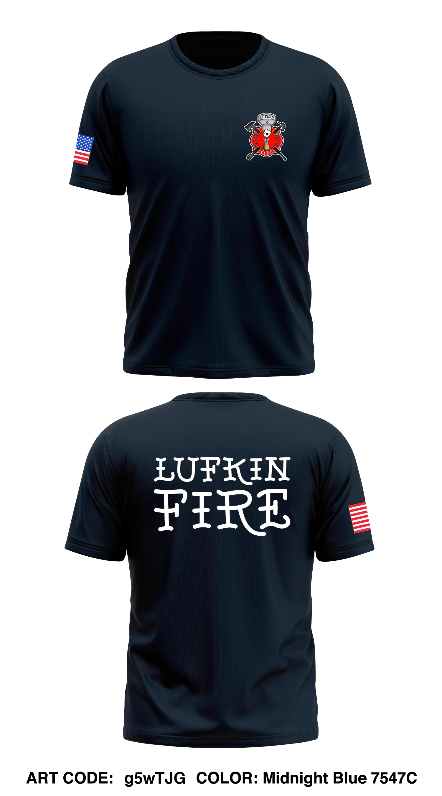 Lufkin Fire Station 2 Store 1 Core Men's SS Performance Tee - g5wTJG