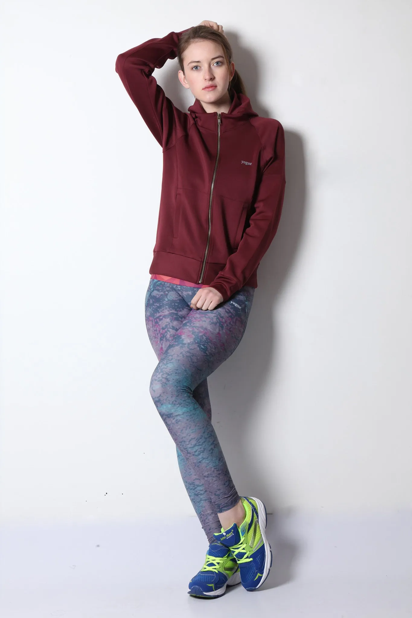 Maroon Hooded Jacket
