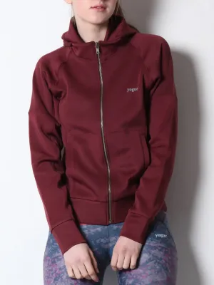 Maroon Hooded Jacket