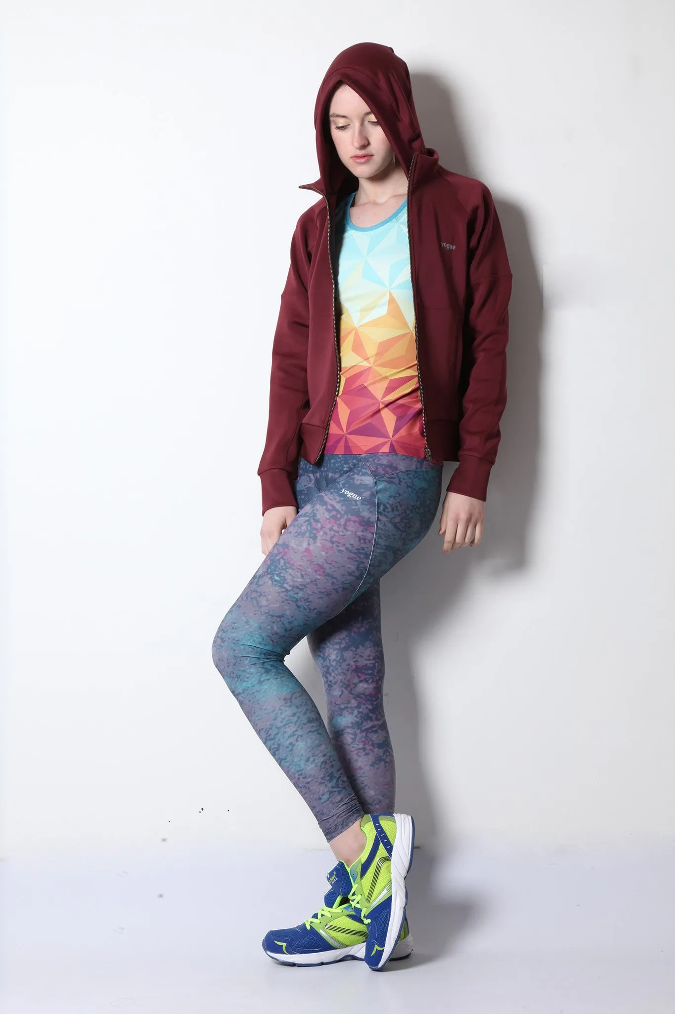 Maroon Hooded Jacket