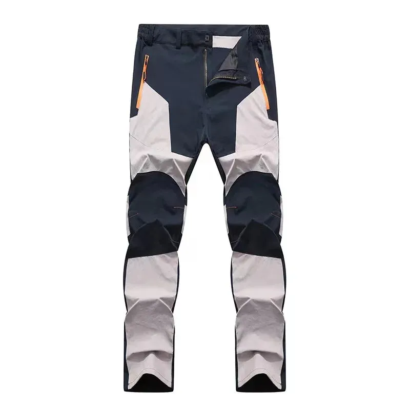 Men Male Summer Thin Breathable Elastic Camping Trekking Fishing Climbing Hiking Outdoor Trousers Quick Dry Sport Pants