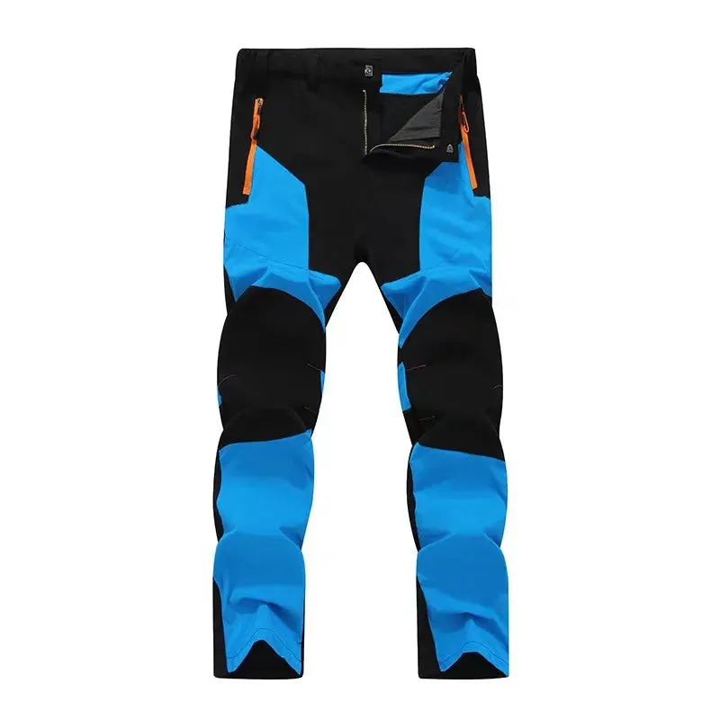 Men Male Summer Thin Breathable Elastic Camping Trekking Fishing Climbing Hiking Outdoor Trousers Quick Dry Sport Pants