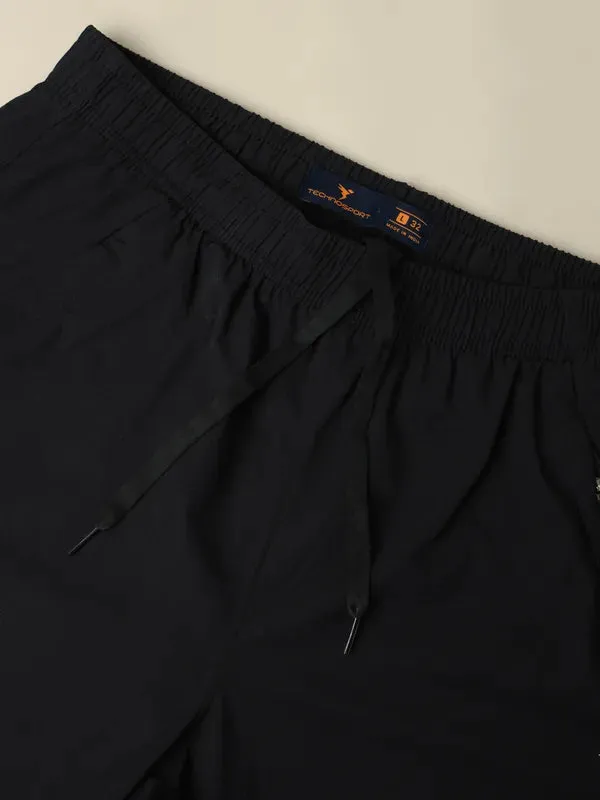 Men Solid Relax Fit Joggers with TECHNOLITE