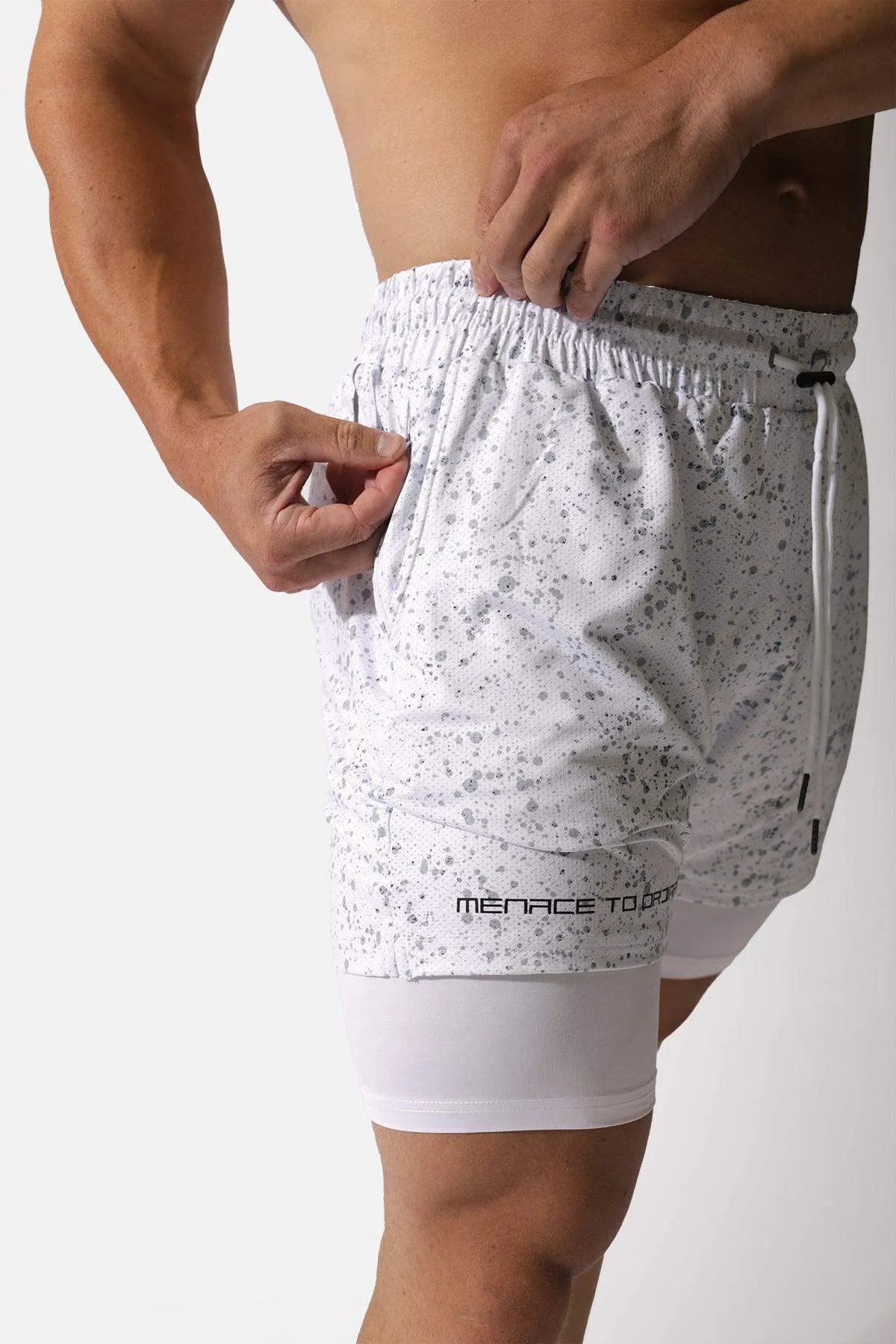 Men's 2-In-1 7" Gym Shorts with Towel Loop - Splash