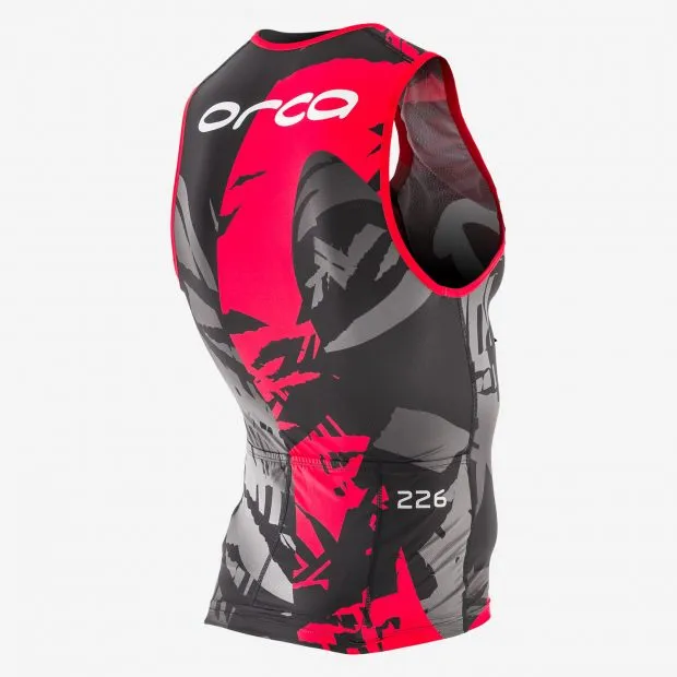 MENS 226 TRI TANK BK-RD