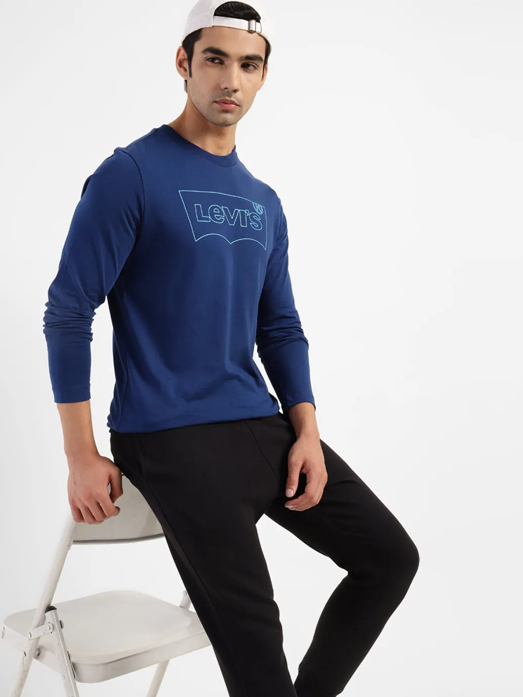 Men's Brand Logo Regular Fit T-shirt