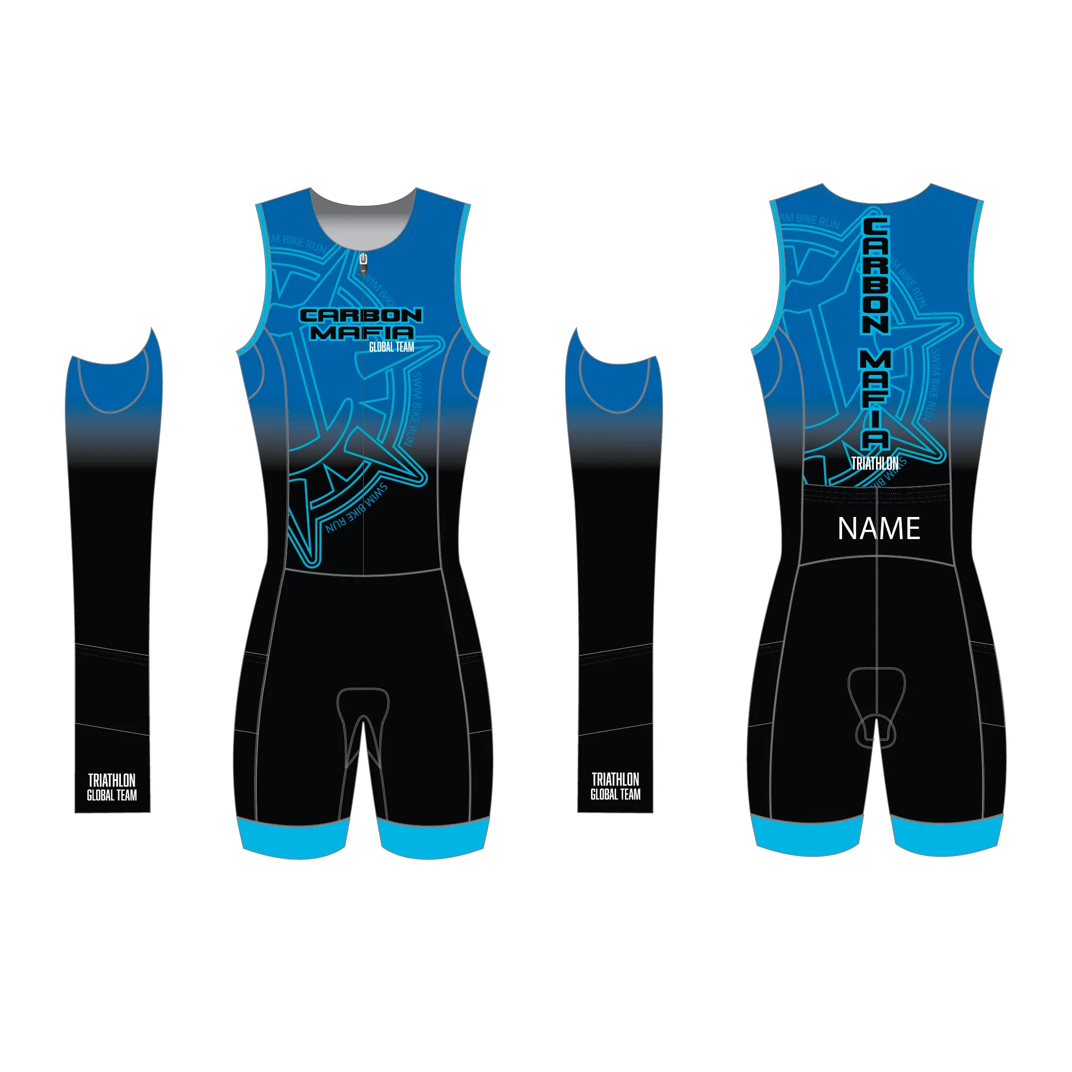 MENS GLOBAL TEAM SLEEVELESS TRI SUIT