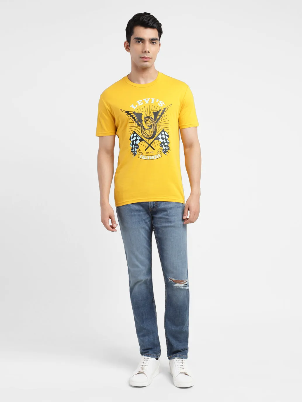 Men's Graphic Print Slim Fit T-shirt