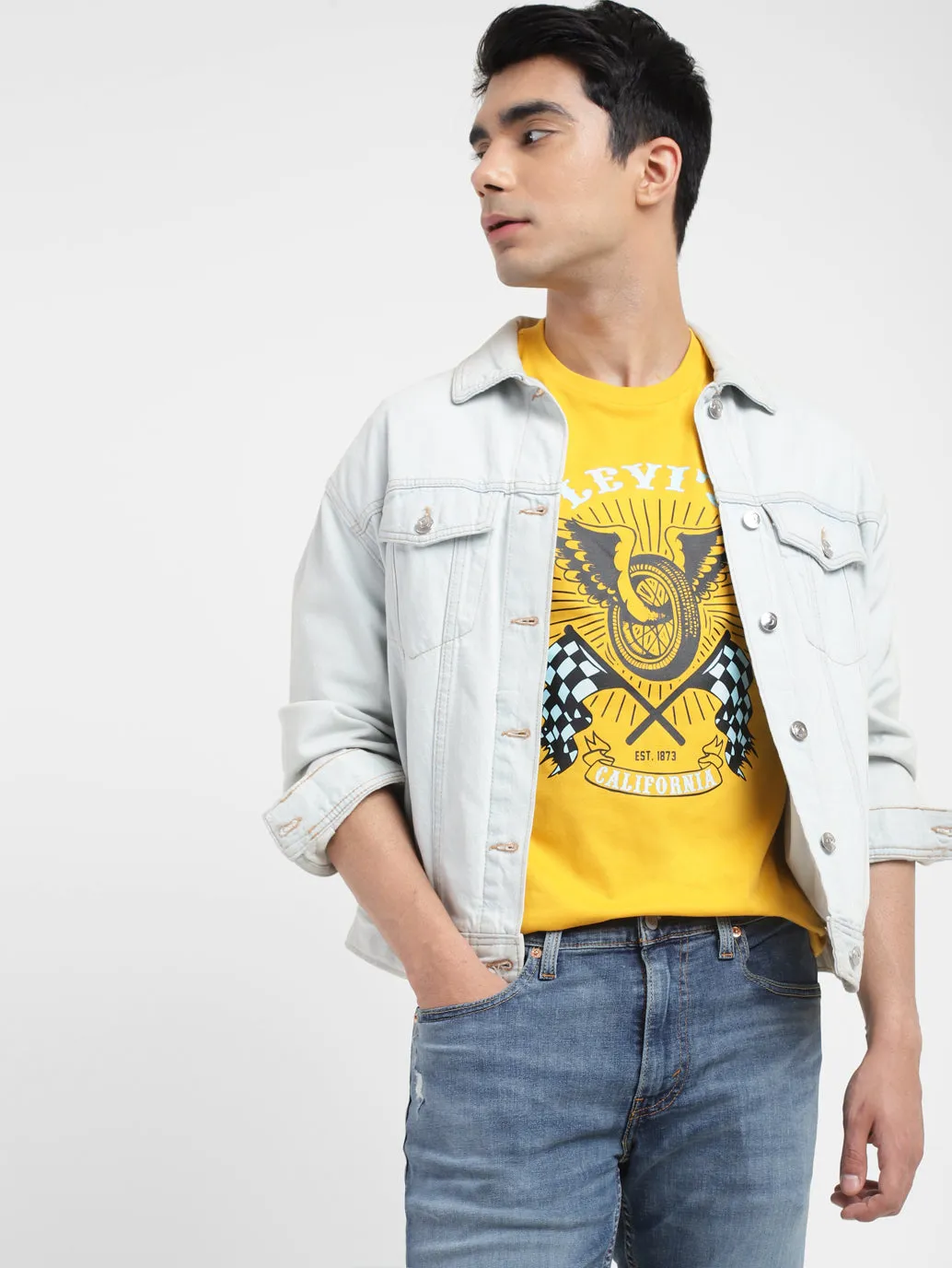 Men's Graphic Print Slim Fit T-shirt