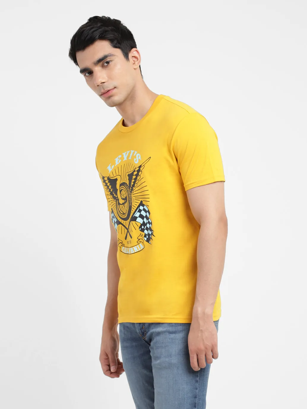 Men's Graphic Print Slim Fit T-shirt