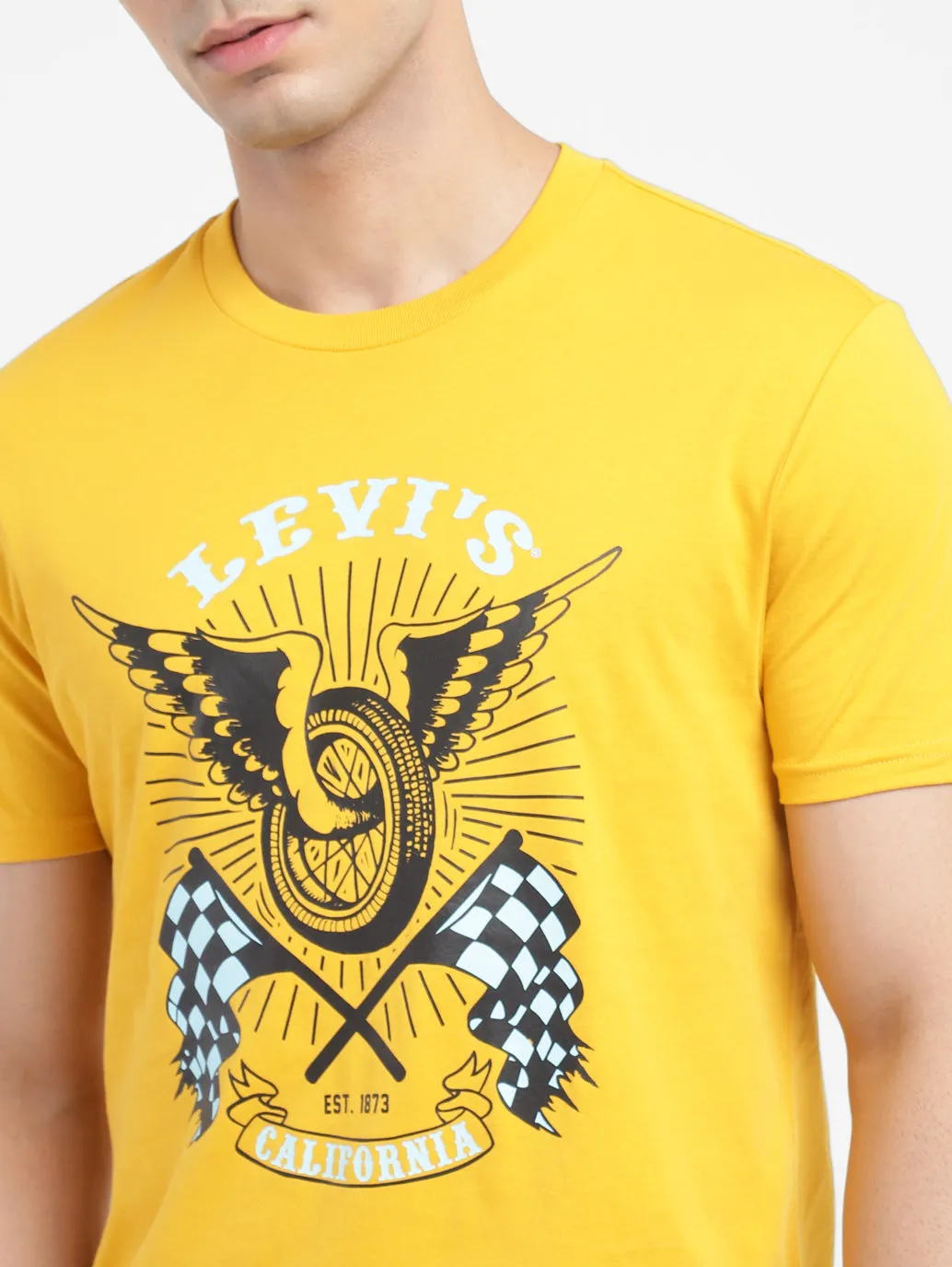 Men's Graphic Print Slim Fit T-shirt