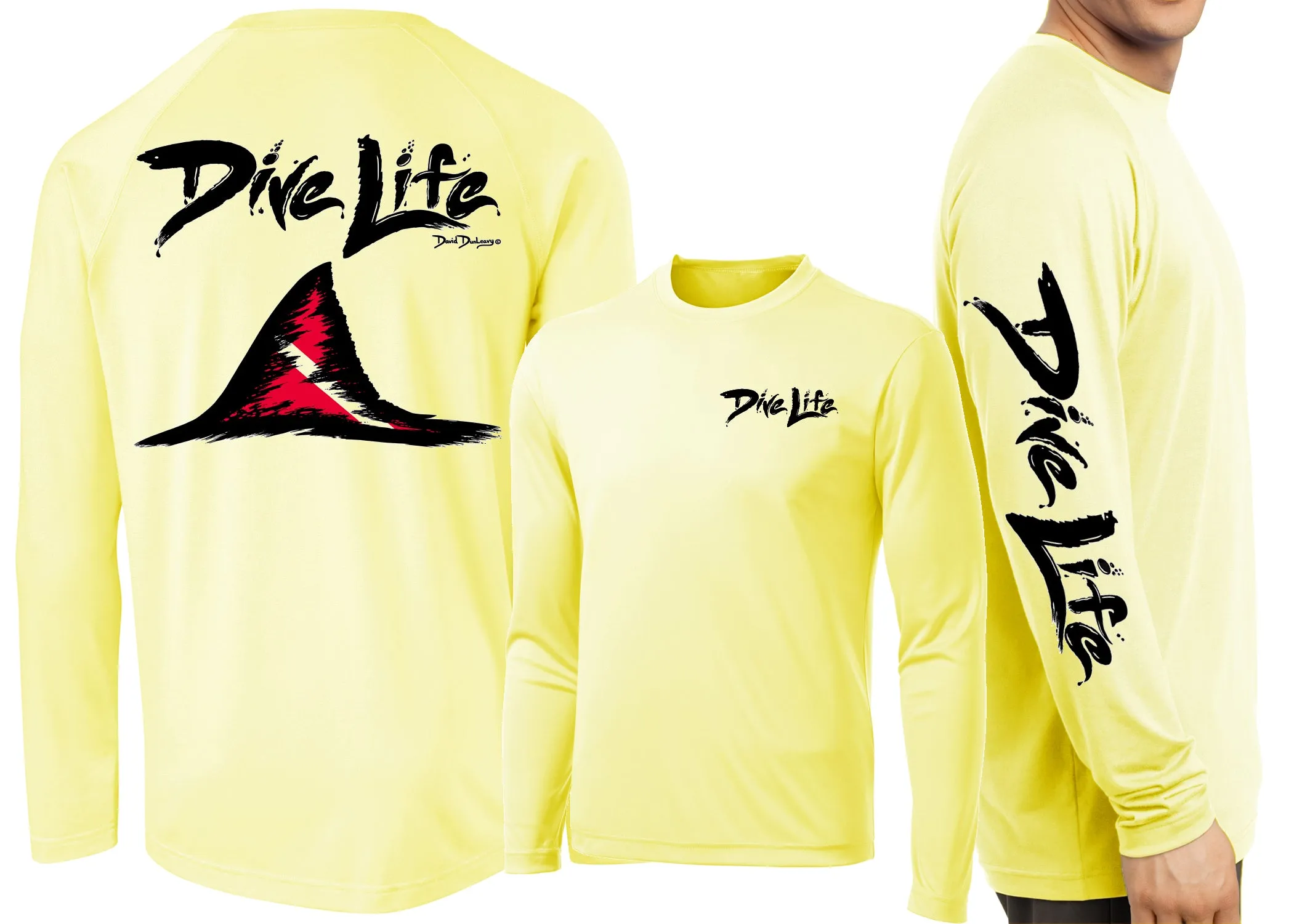Men’s Performance Dive Life Shark Fin Long Sleeve