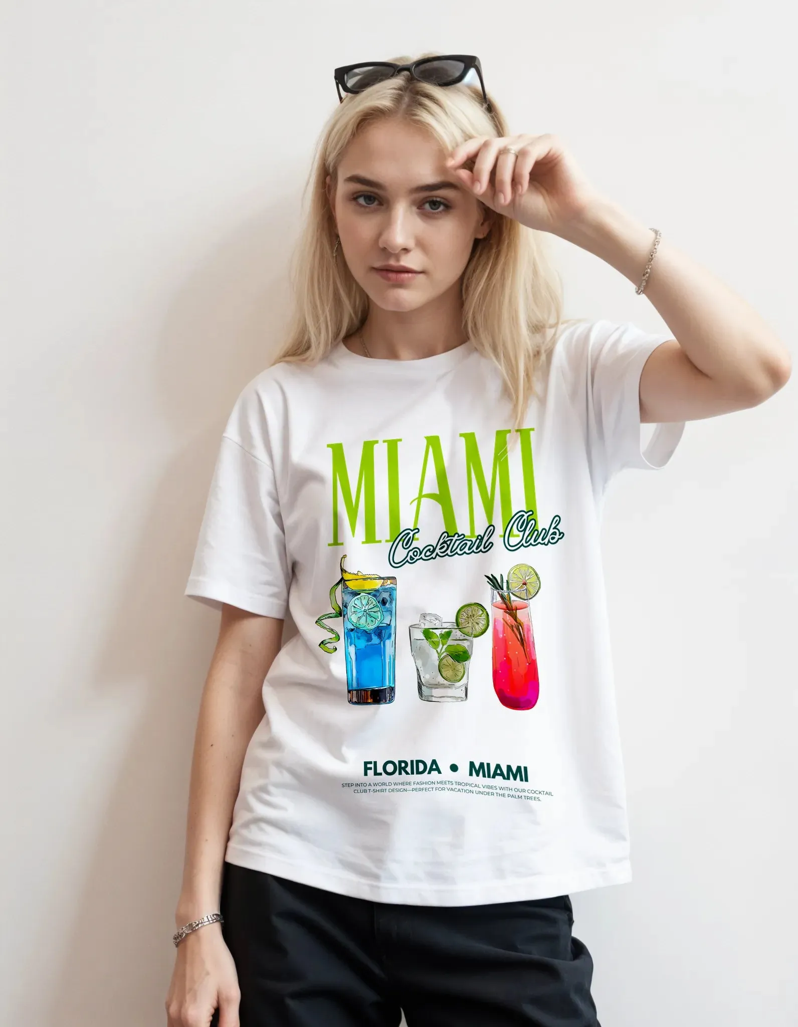 Miami Cocktail Club Tee | Quick-Dry Cooling T-shirt