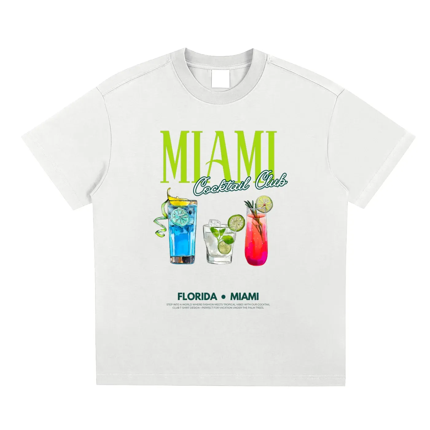 Miami Cocktail Club Tee | Quick-Dry Cooling T-shirt