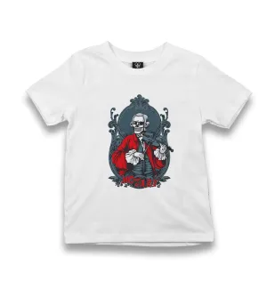 Mozart - Violin Kid's White Tshirt
