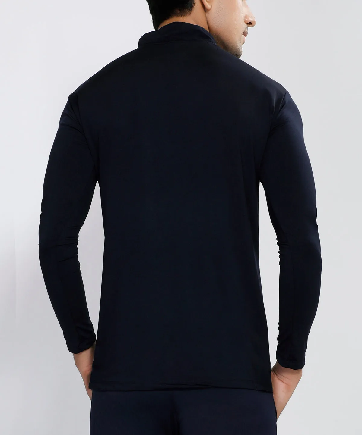 Navy Camo Half Zipper