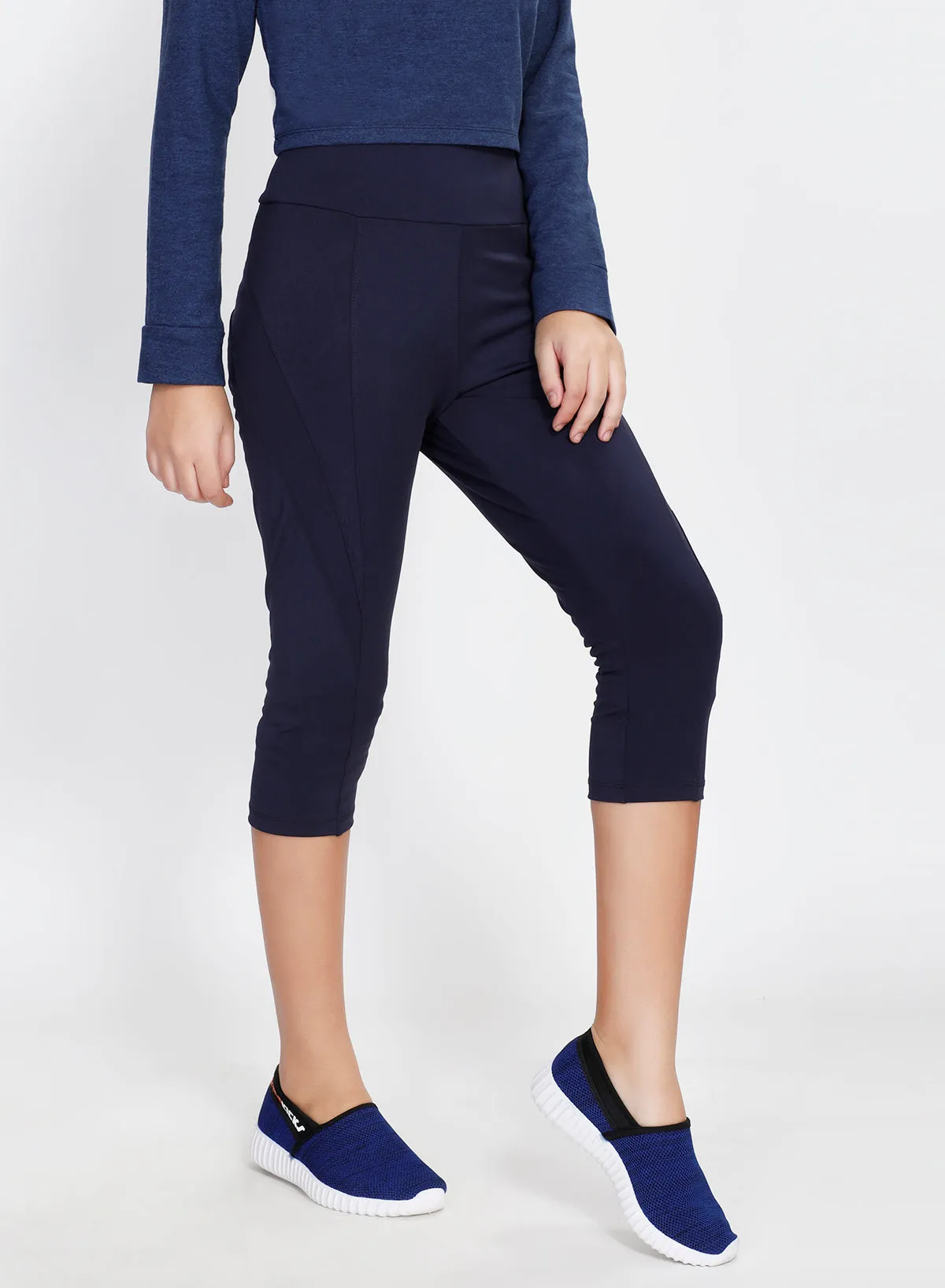 Navy Capris