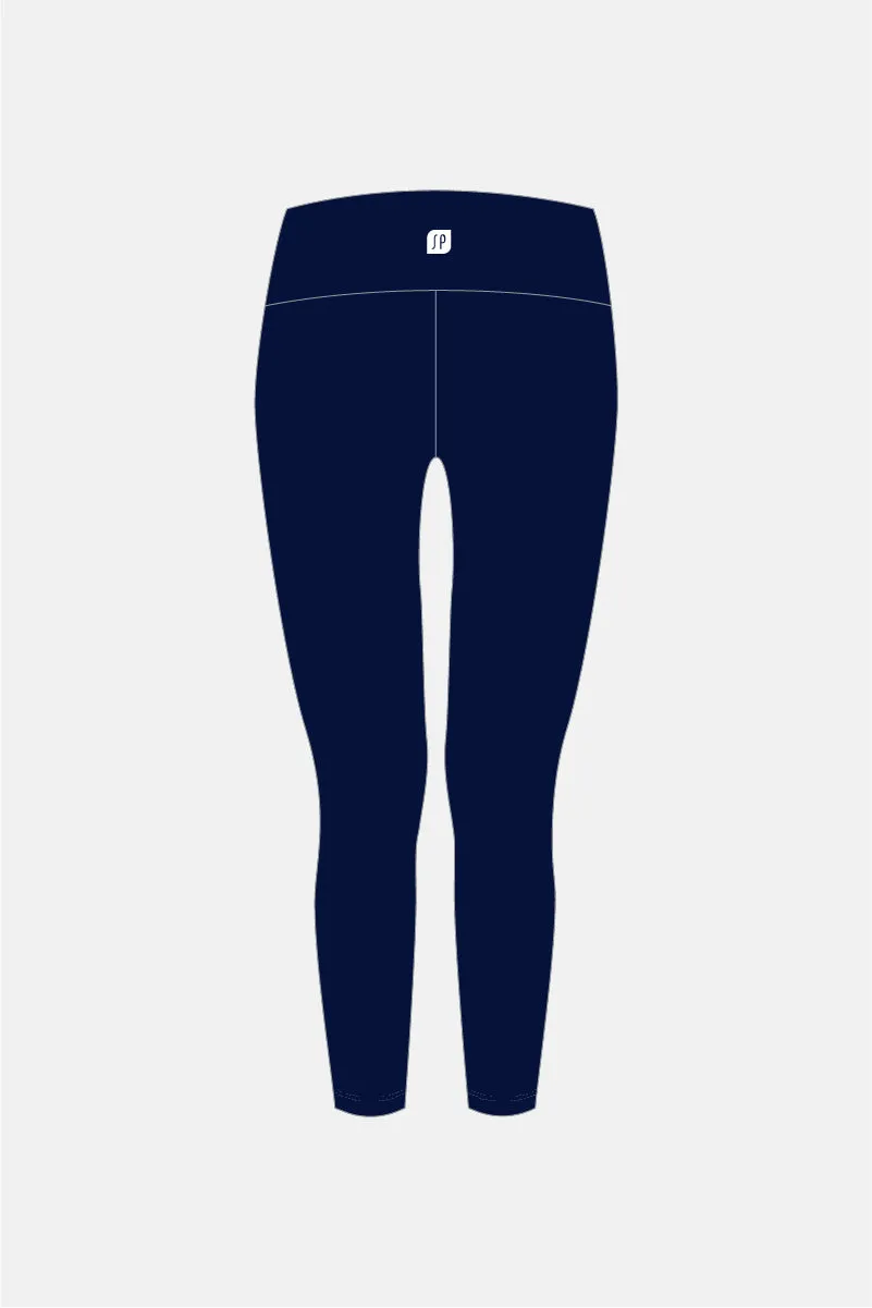 Navy Matt Full Length Tights