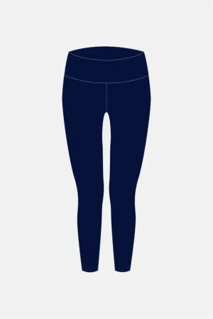 Navy Matt Full Length Tights