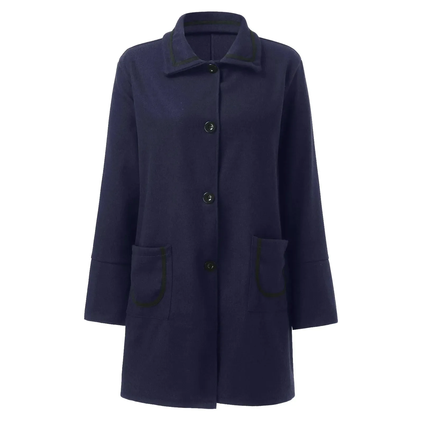 New In Outerwears Jackets Casual Design Sense Stcollar Solid Color Coat Jackets For Women 2023 Spring Jacket Coat For Women