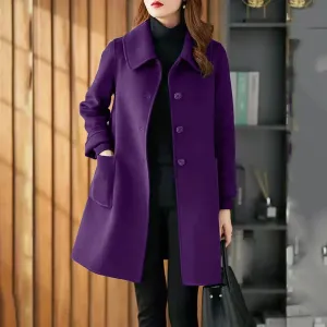 New In Outerwears Jackets Casual Design Sense Stcollar Solid Color Coat Jackets For Women 2023 Spring Jacket Coat For Women