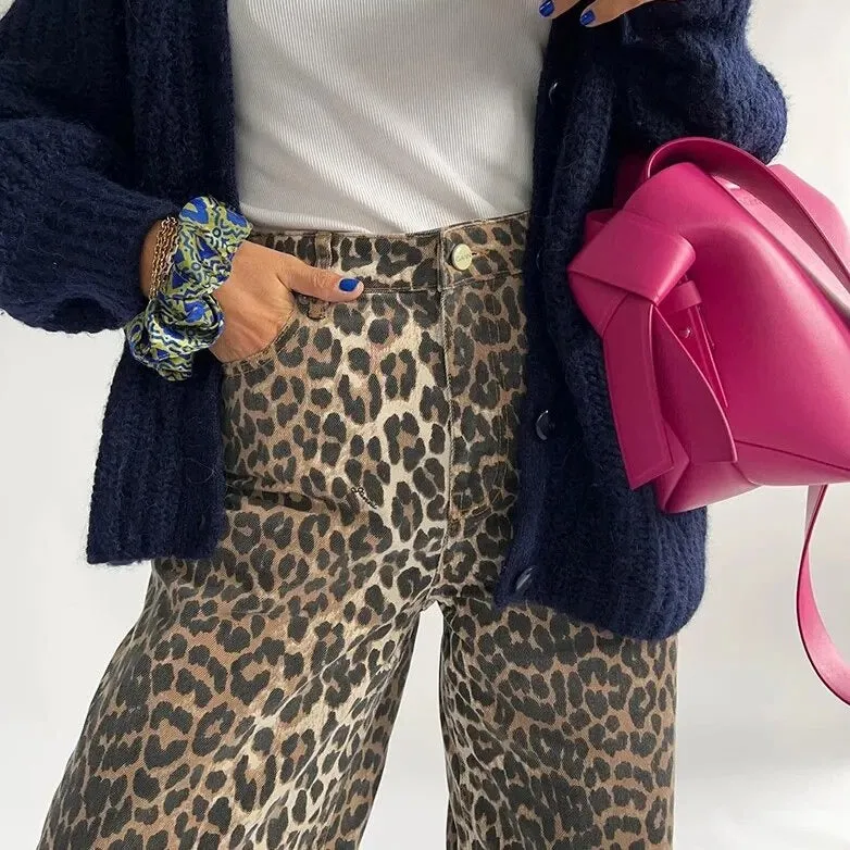 Nicole - Leopardenmuster Jeans