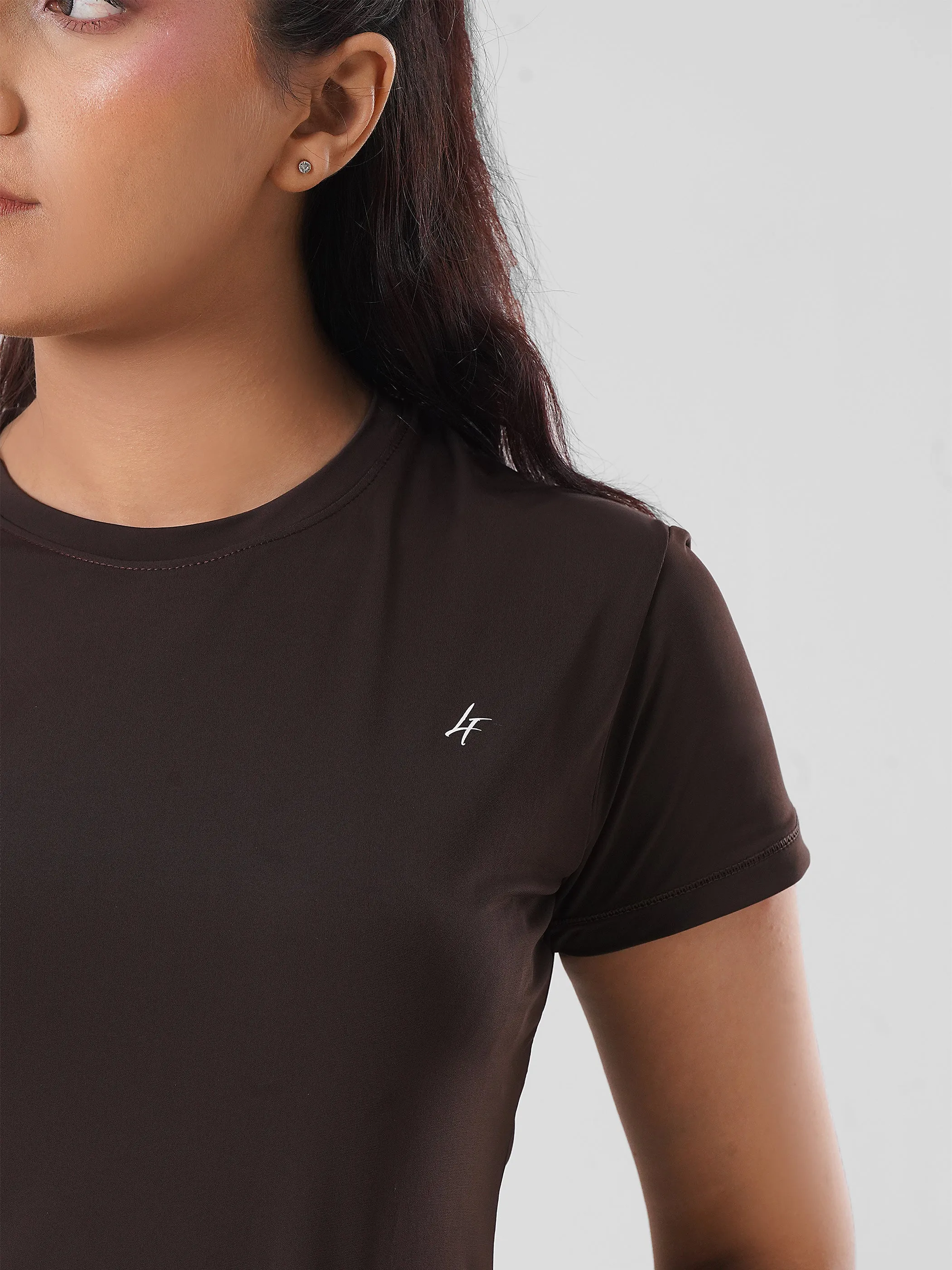 Nylon Super Soft Top in Brown