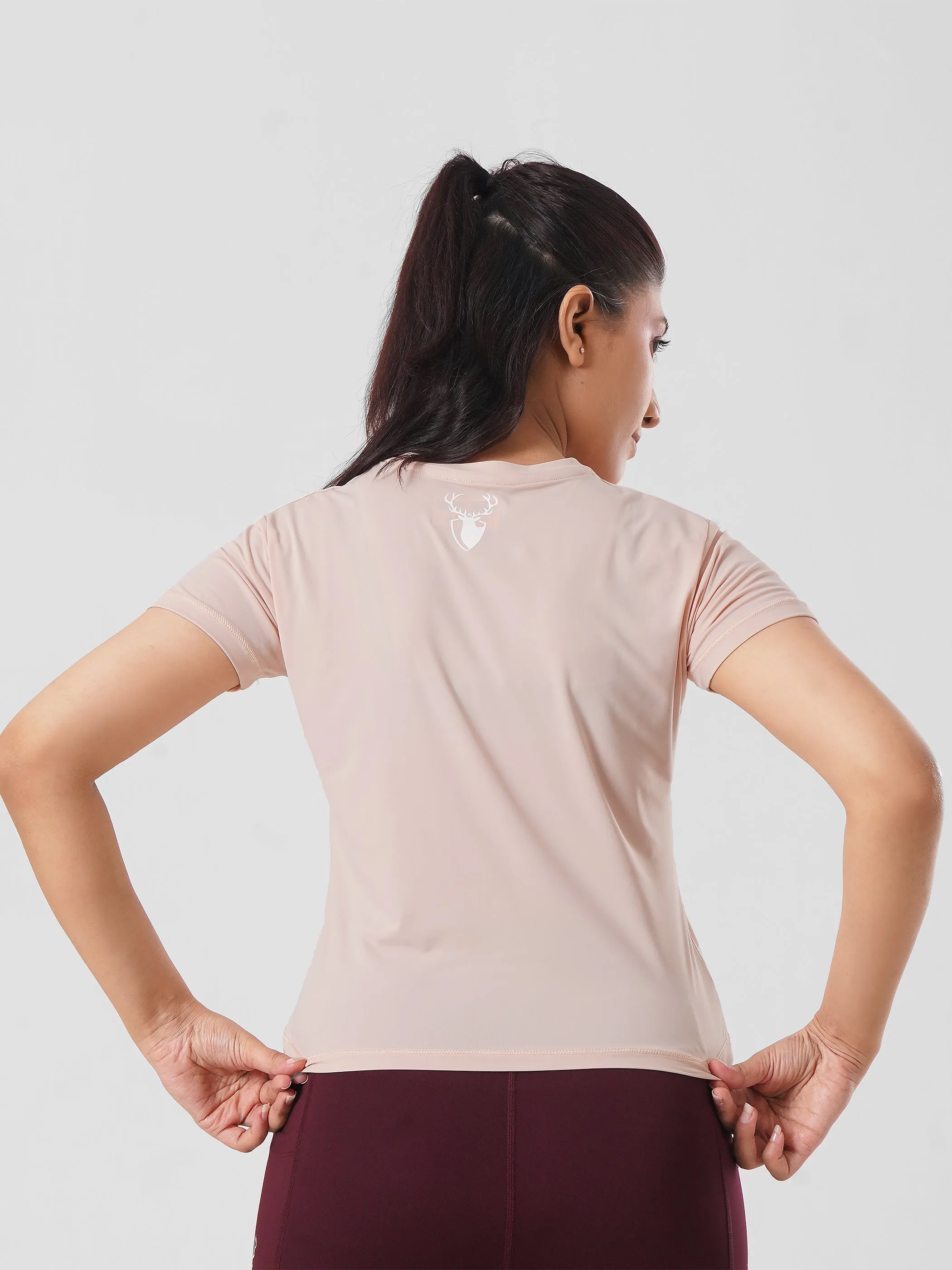 Nylon Super Soft Top in Light Pink