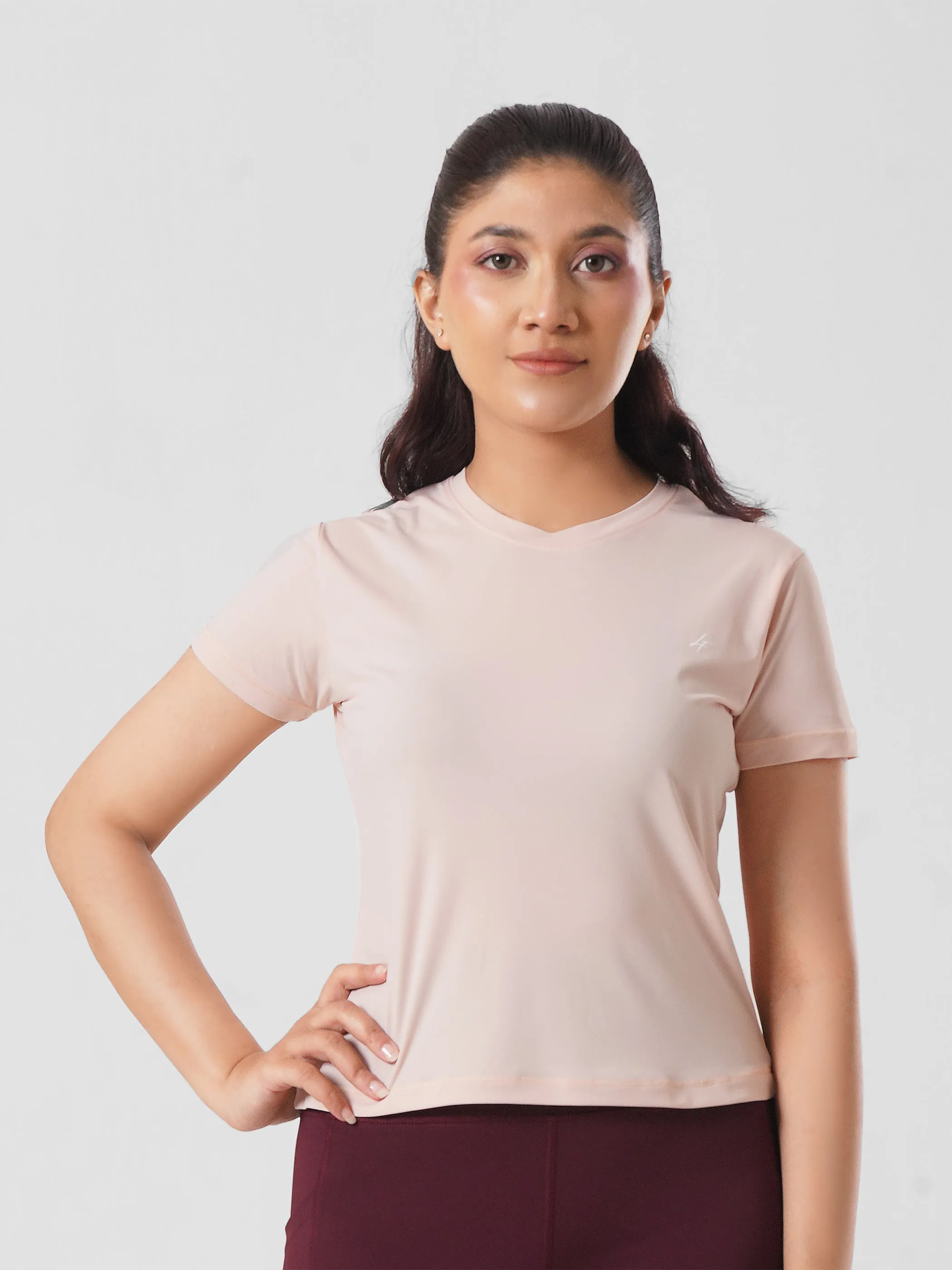 Nylon Super Soft Top in Light Pink