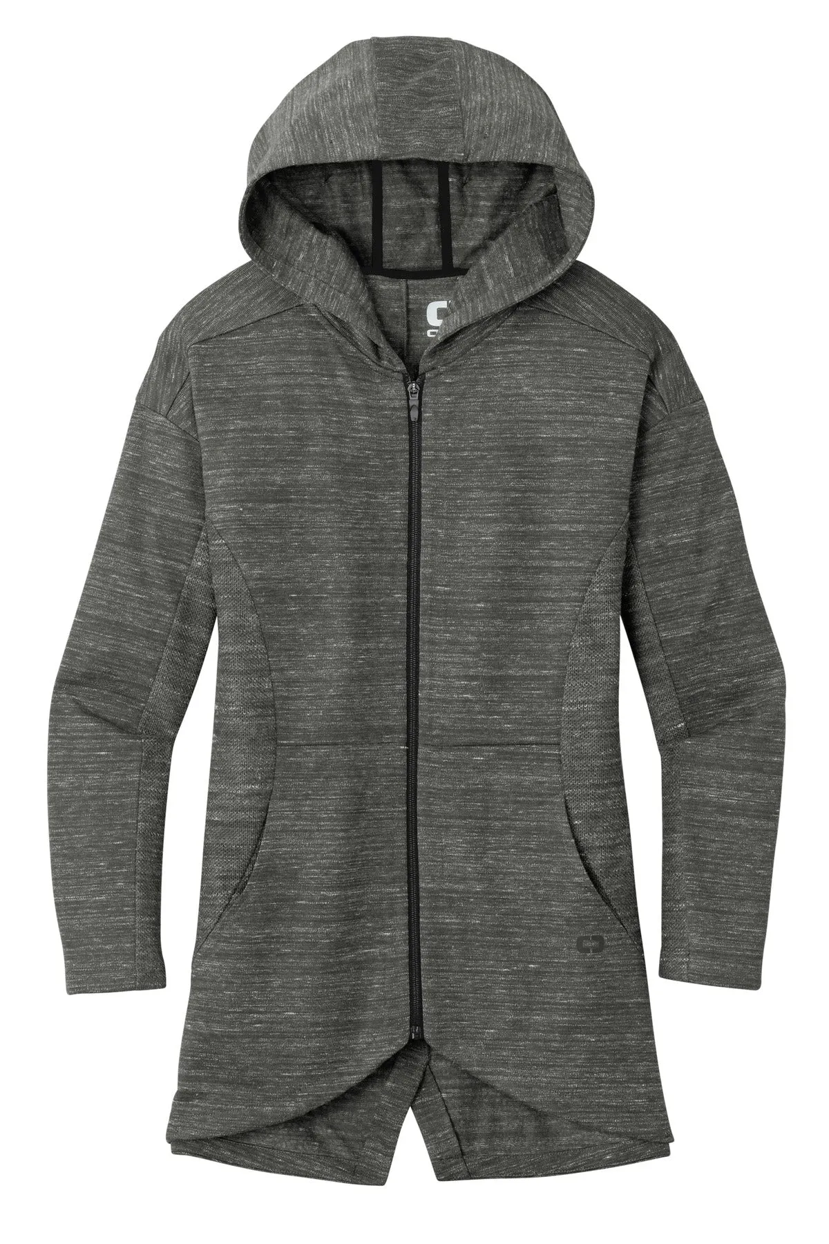 OGIO Women's Flux Full-Zip Hoodie LOG823 Tarmac Grey Heather