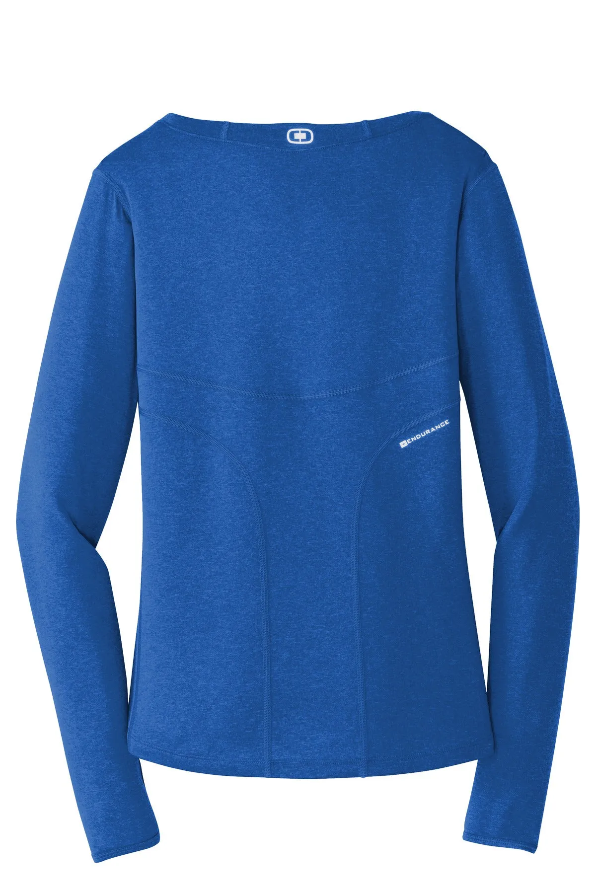 OGIO Women's Long Sleeve Pulse Crew. LOE321 Electric Blue