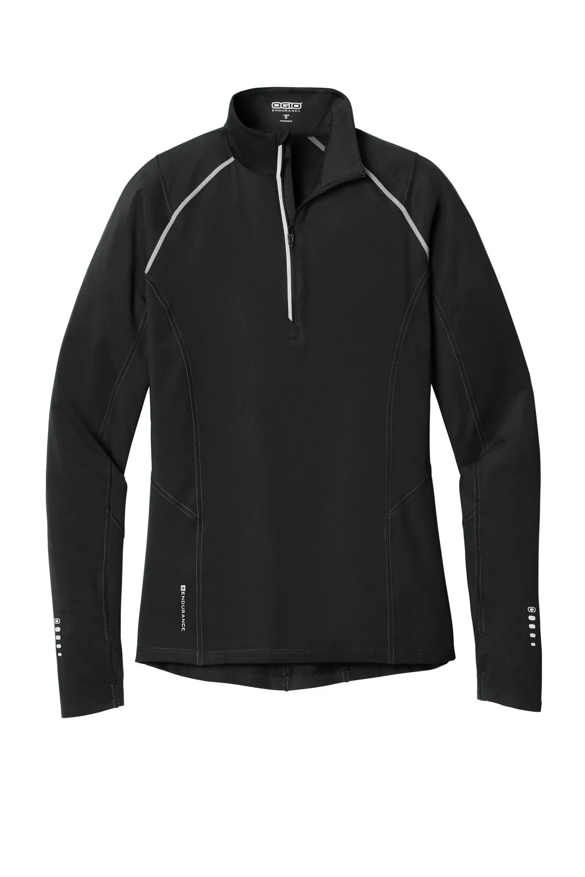 OGIO Women's Nexus 1/4-Zip Pullover. LOE335 Blacktop