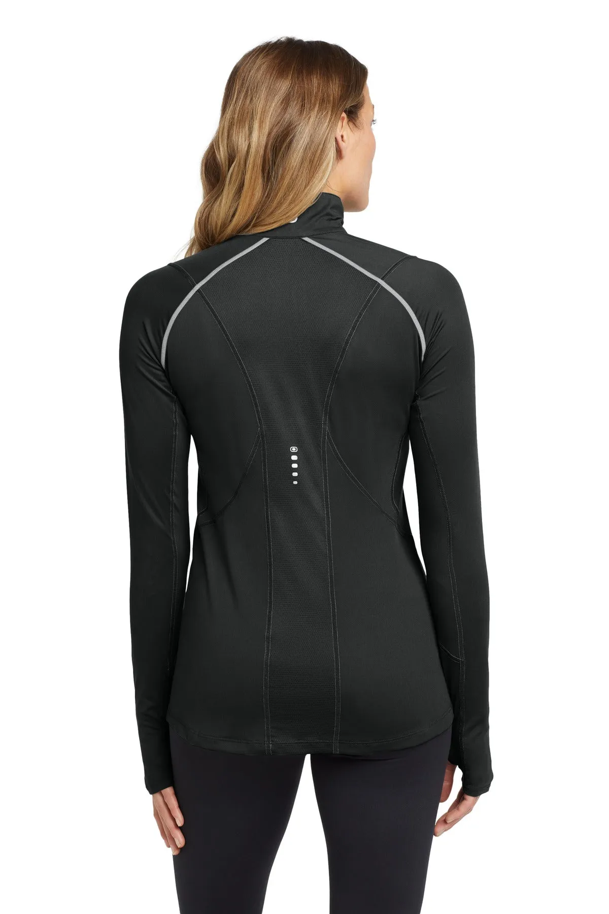 OGIO Women's Nexus 1/4-Zip Pullover. LOE335 Blacktop