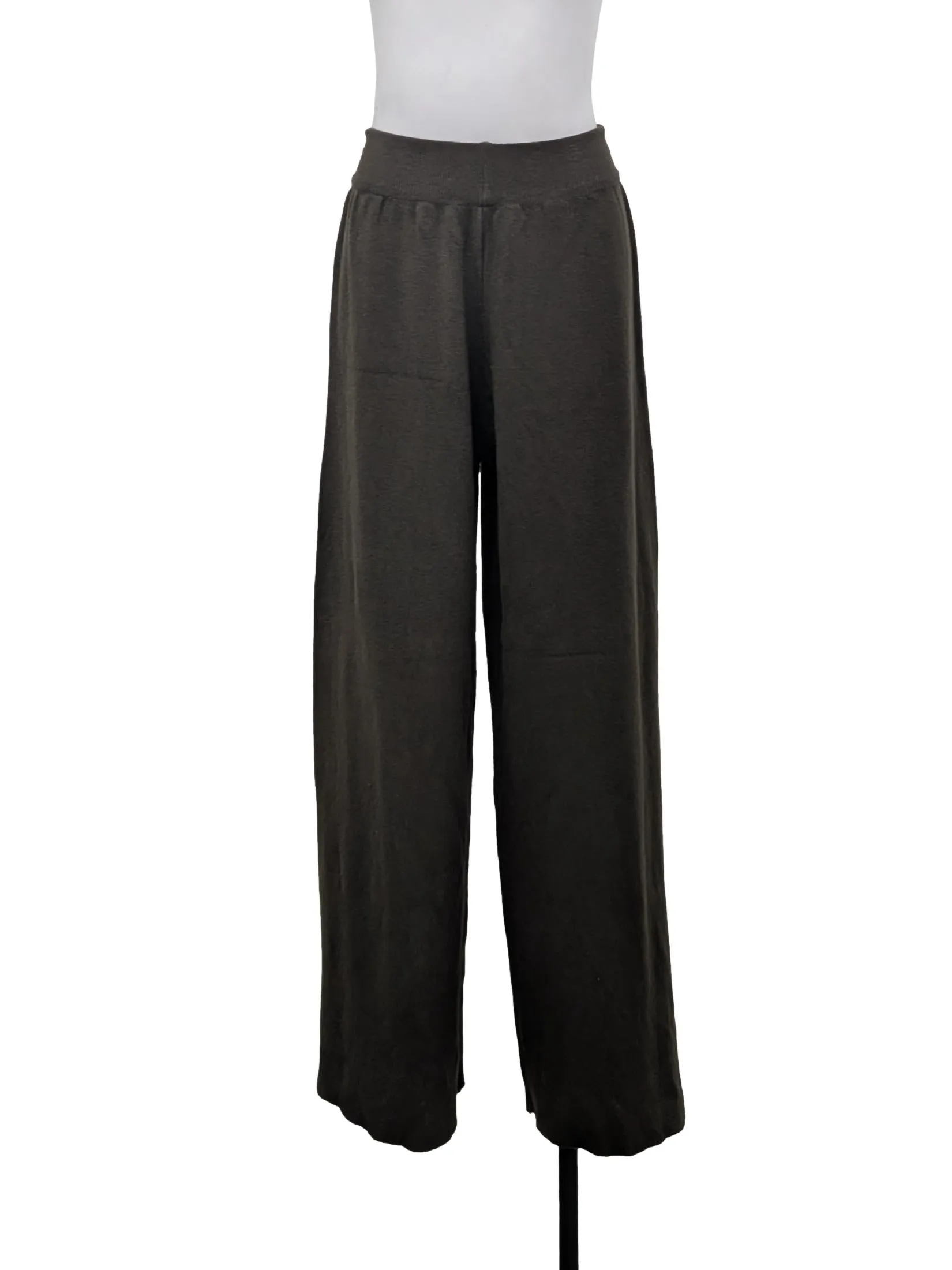 Olive Knitted Long Pants