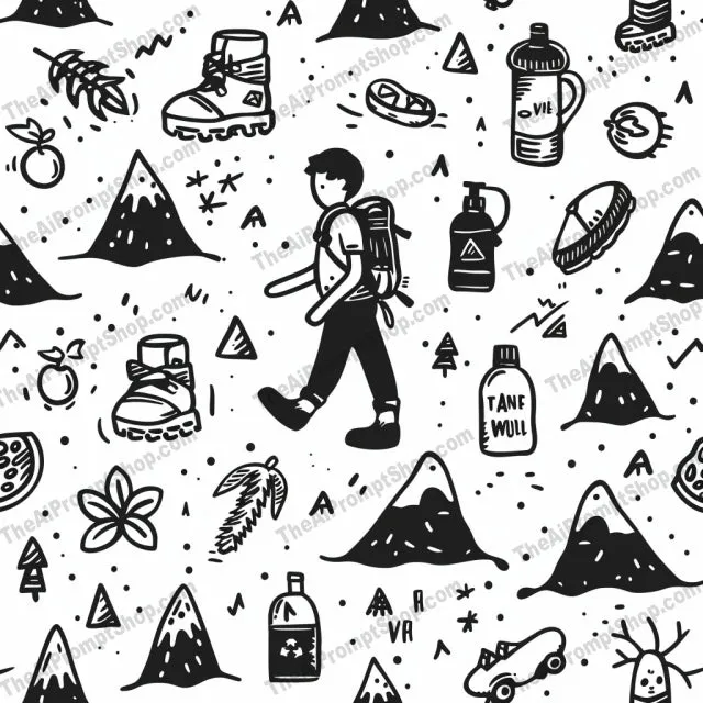 Outdoor Activities Illustration AI MidJourney Image Prompt, 9047