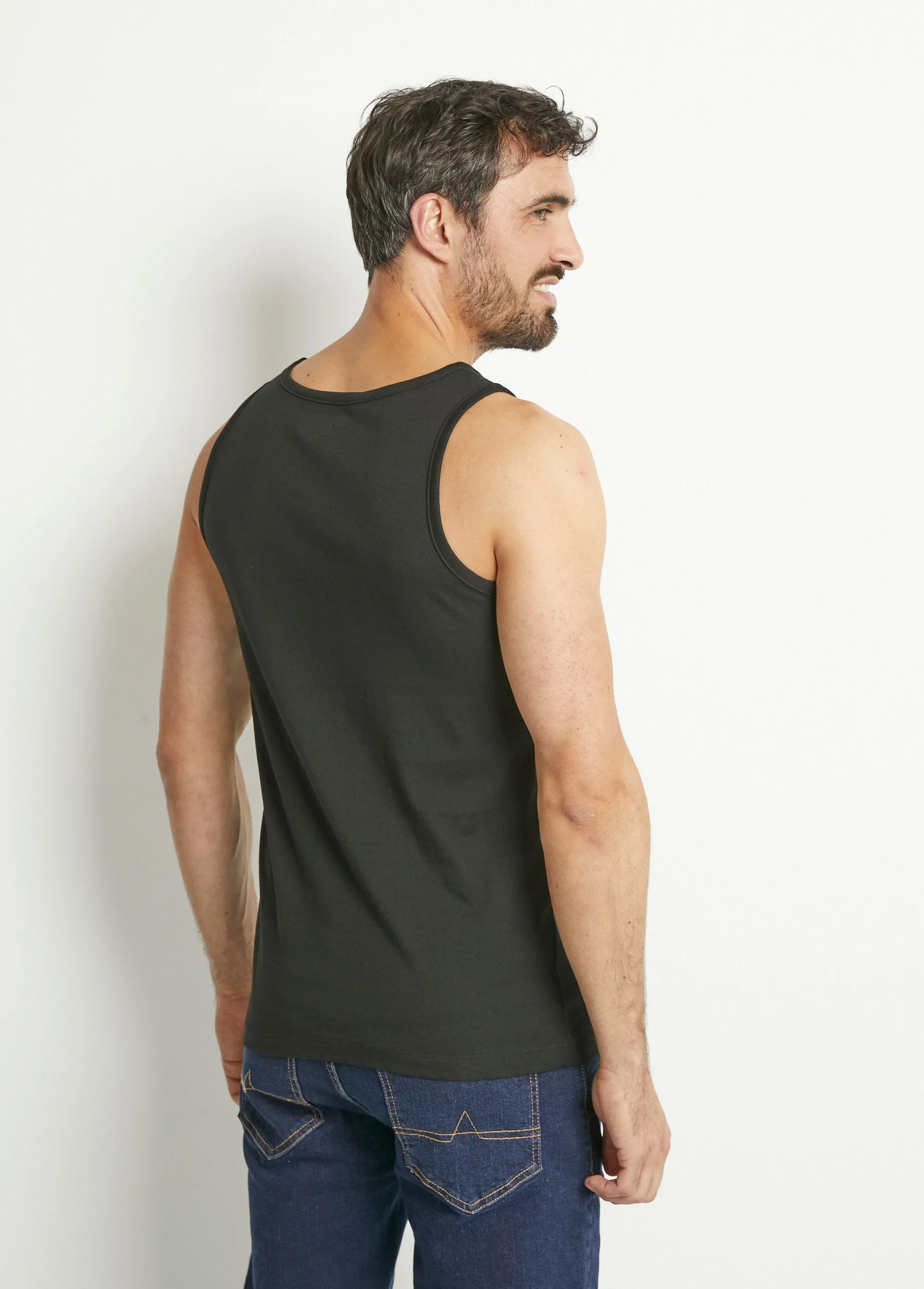 Pack of 2 sleeveless round neck tank tops