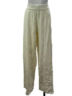 Pale Yellow Long Ribbed Pants
