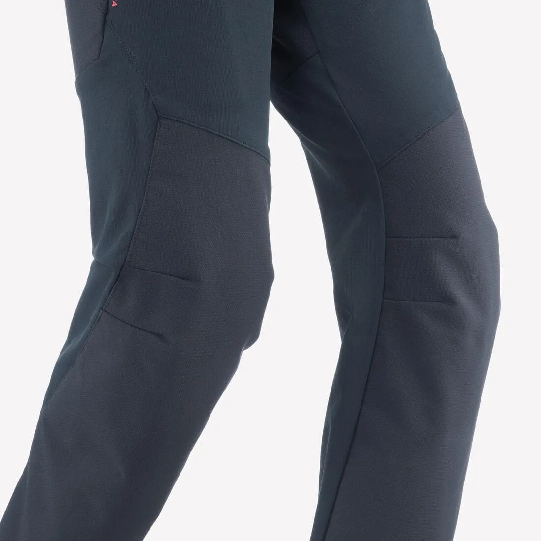 Pantalon de randonnée softshell enfant 7-15 ans, MH500 gris - noir