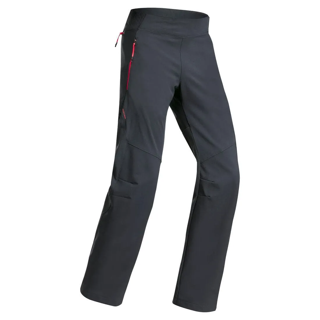 Pantalon de randonnée softshell enfant 7-15 ans, MH500 gris - noir
