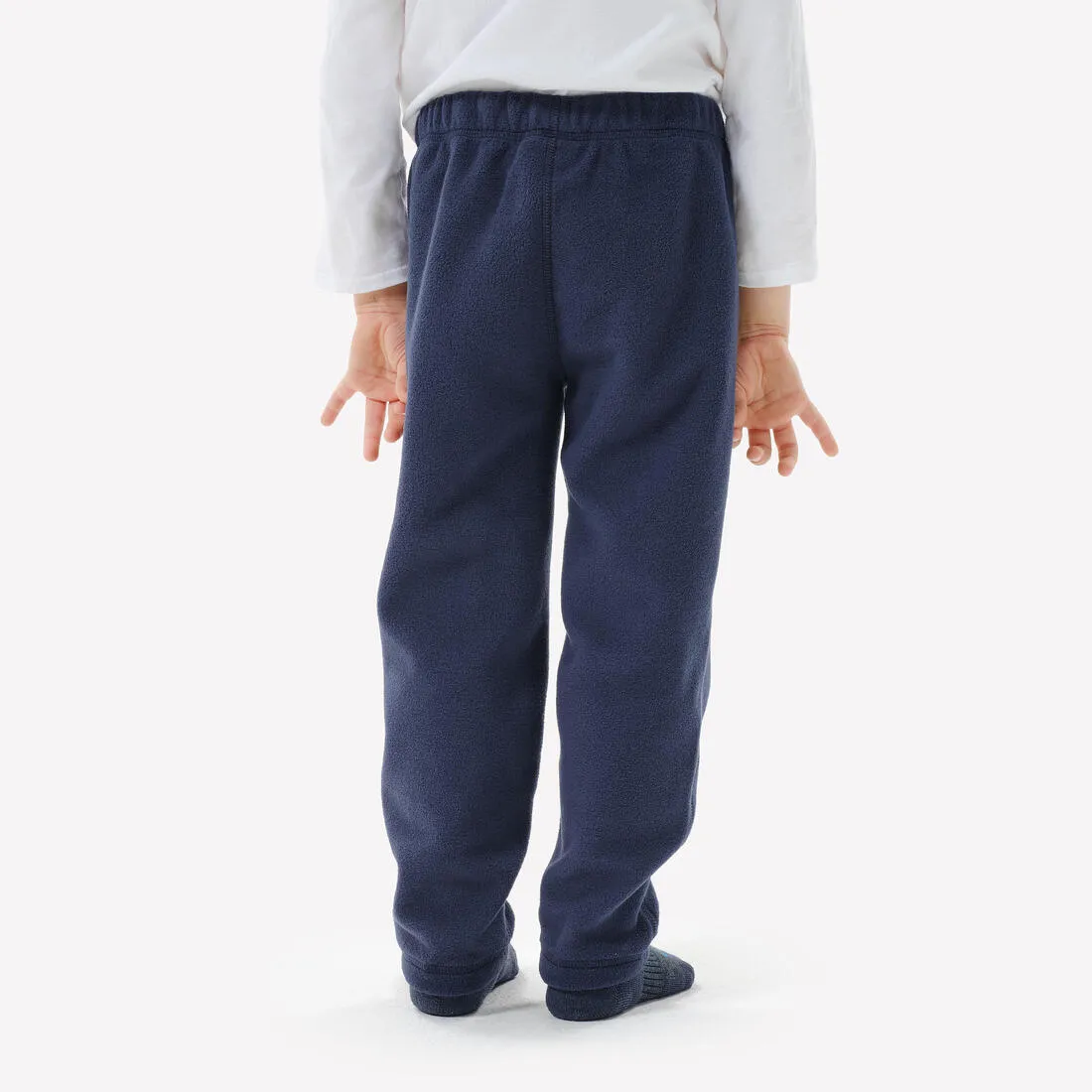 Pantalon polaire de randonnée - mh100 bleu marine - enfant 2 - 6 ans