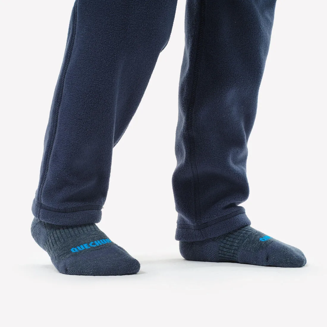 Pantalon polaire de randonnée - mh100 bleu marine - enfant 2 - 6 ans